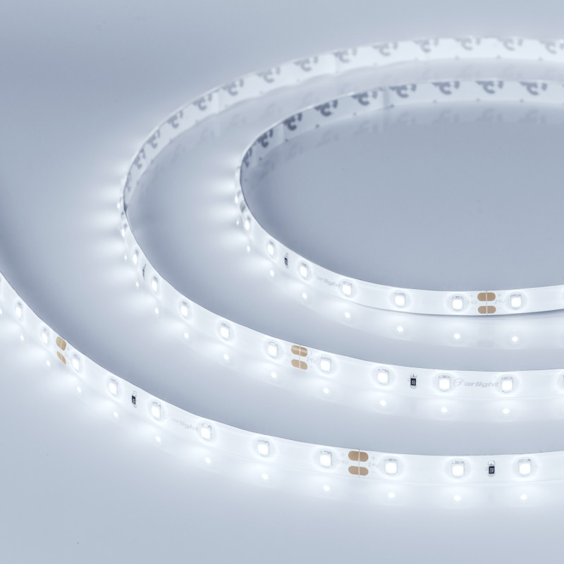 Лента герметичная RTW-SE-A60-8mm 24V Cool 10K (7.2 W/m, IP65, 2835, 5m), Arlight 020521(2). Цена указана за 5 метров. Продается кратно 5 метрам.