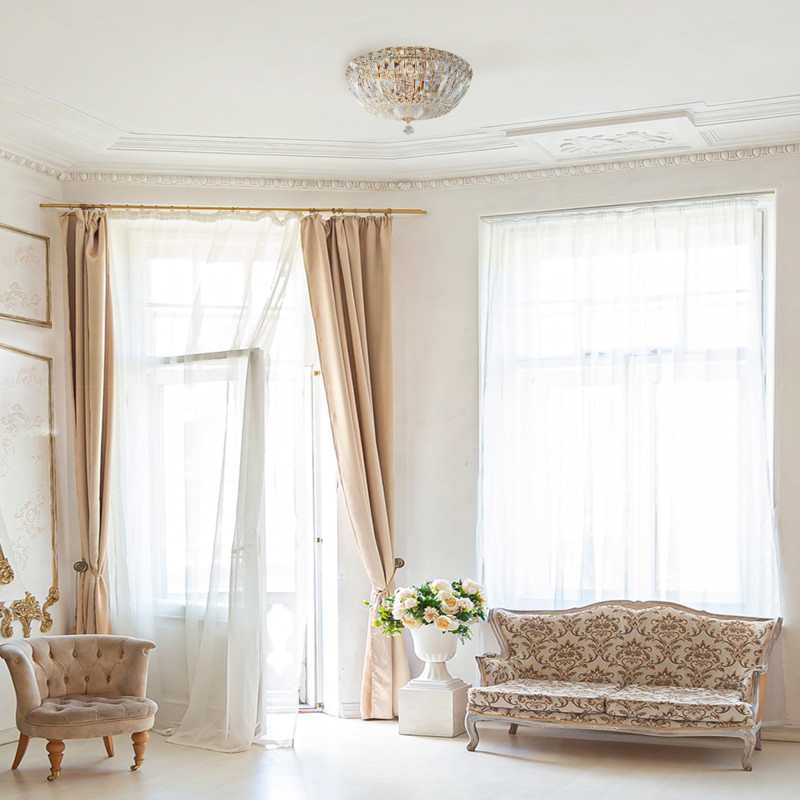 Хрустальная Люстра диаметр 31 см Maytoni DIA100-CL-03-G Royal gold (золото)