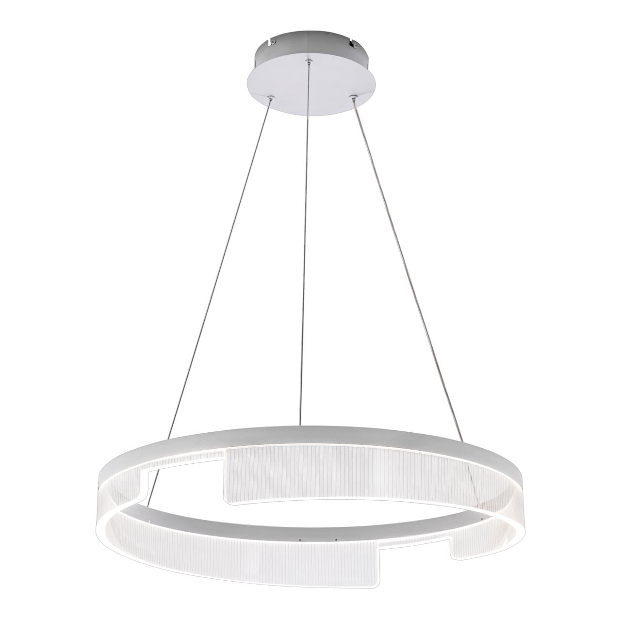 Подвесной светильник 60*60*150 см, LED 46W, 3000 / 6000K, Белый LED4U L5022-600 WH