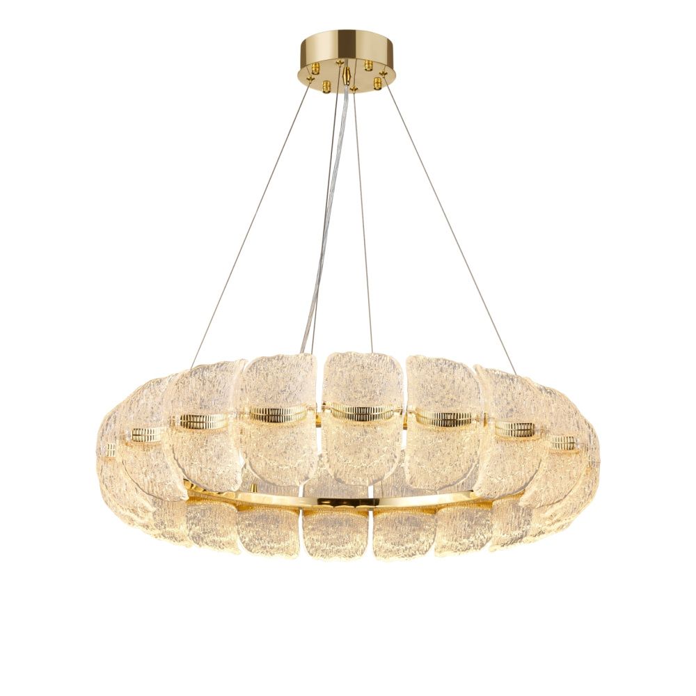 Люстра Ø800 x H200(1200), мм, 160W, H GOLD (Золото) NewRgy NWL133-ф800*H200(1200) H GOLD