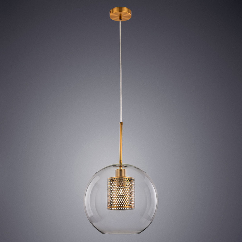 Светильник подвесной Arte Lamp Manchester A7630SP-1AB, диаметр 30 см, бронза