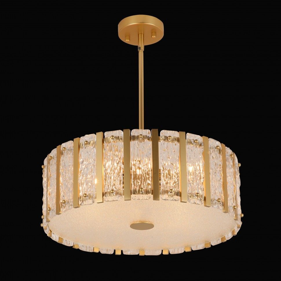 Подвесной светильник 50-133 см, 8*Е14*320W, K, iLamp Panorama D4688-50 SGD, Золото