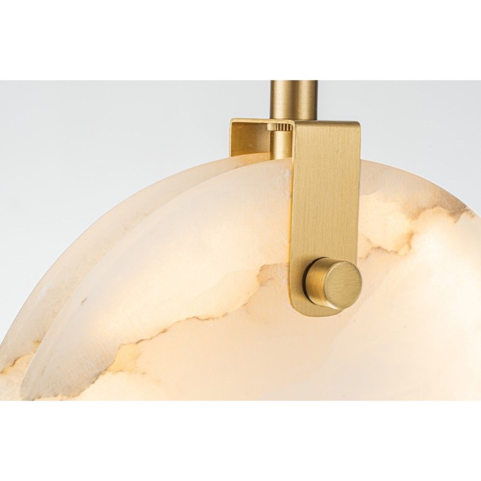 Подвесной светильник 17-120 см, 1*LED*10W, K, Belfast Ravenhill 3276-20 BR MB, Латунь