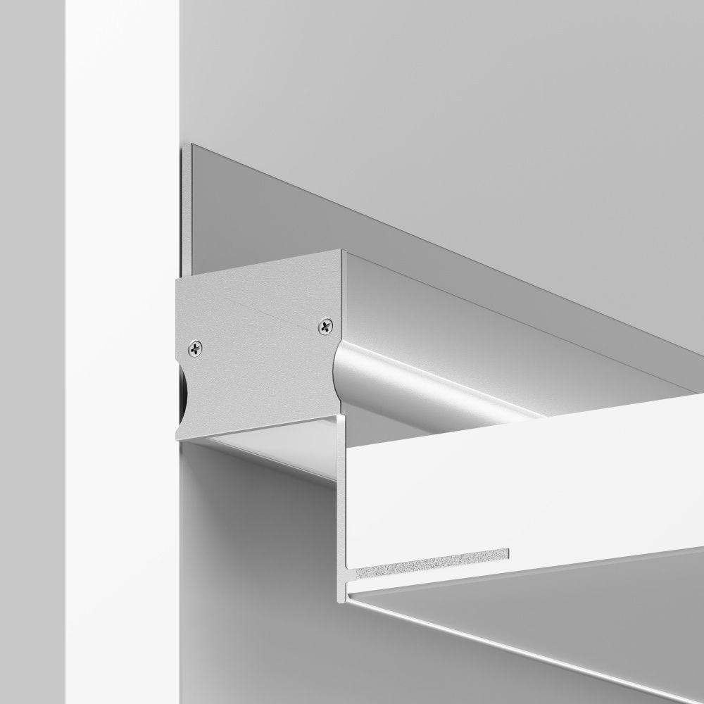 Алюминиевый профиль встраиваемый скрытого монтажа 41x51 (Серебро, 2 м), ALM-4151-S-2M 636013, 200*4*5 см, Maytoni  636013, Серебро