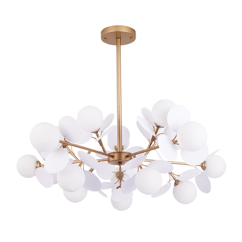 Подвесной светильник 95*33 см, 15*G9 золотистый Arte Lamp Peacock A1369SP-15SG