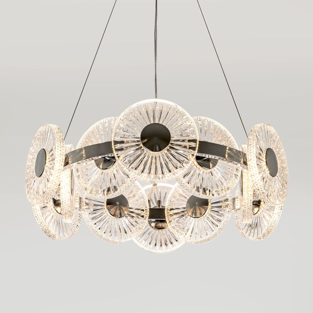 Подвесная люстра *63*150 см, LED 144W, 3000 / 6000K, Хром MODESTYLE MS.1831.12 CR