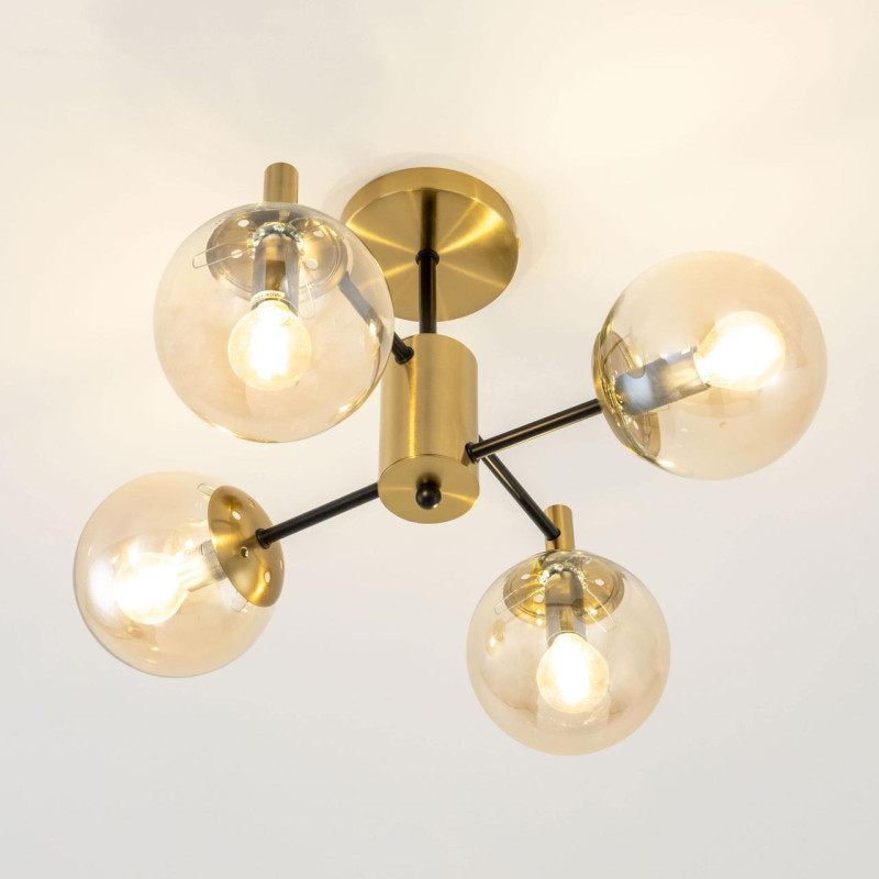 Люстра 50 см Citilux Шарлиз CL143143 бронза/черный