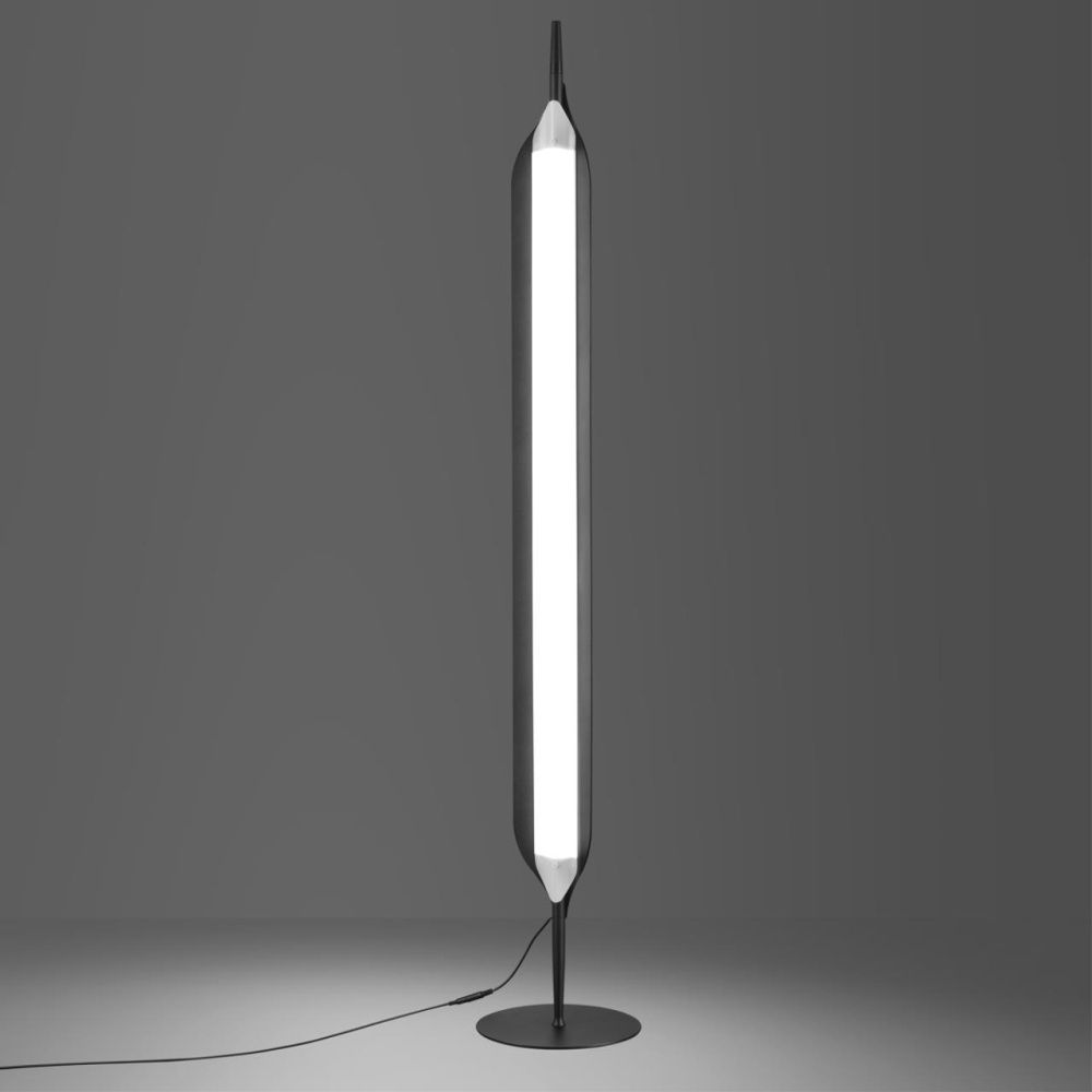 Торшер диммируемый со сменой цветовой температуры (управление - сенсор) 24*24*146- см, 1*LED*32W, 2700/4000/6000K, Novotech Ala NOV359543, черный