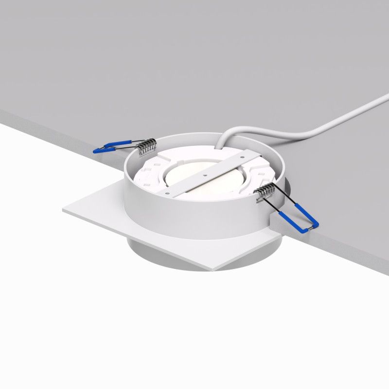 Светильник встраиваемый 11*11*4,5 см, 1*GX53*15W, Denkirs FLAT DK2091-WH, белый