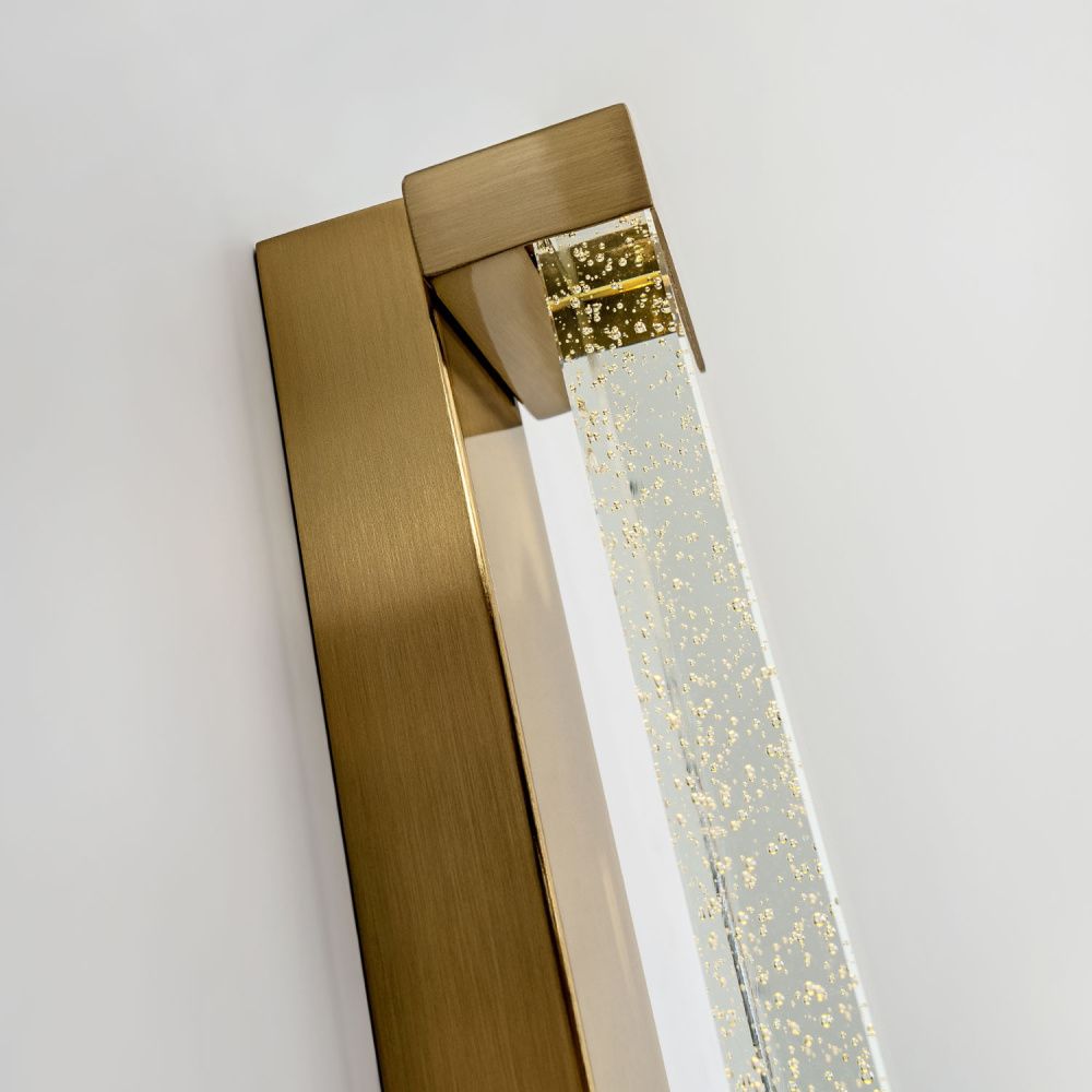 Настенный светильник 10*42 см, LED 12W 3000-6000K MODELUX ML.544.420 BS латунь