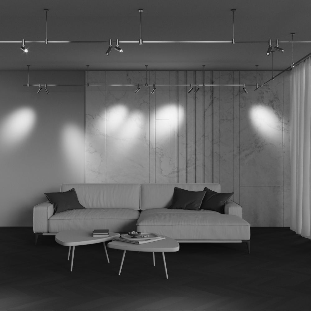Трековый светильник  TR144-1-12W3K-W-BS *5,5*-20,3 см, *LED*12W, 3000K, Maytoni technical FLARITY TR144-1-12W3K-W-BS, Латунь