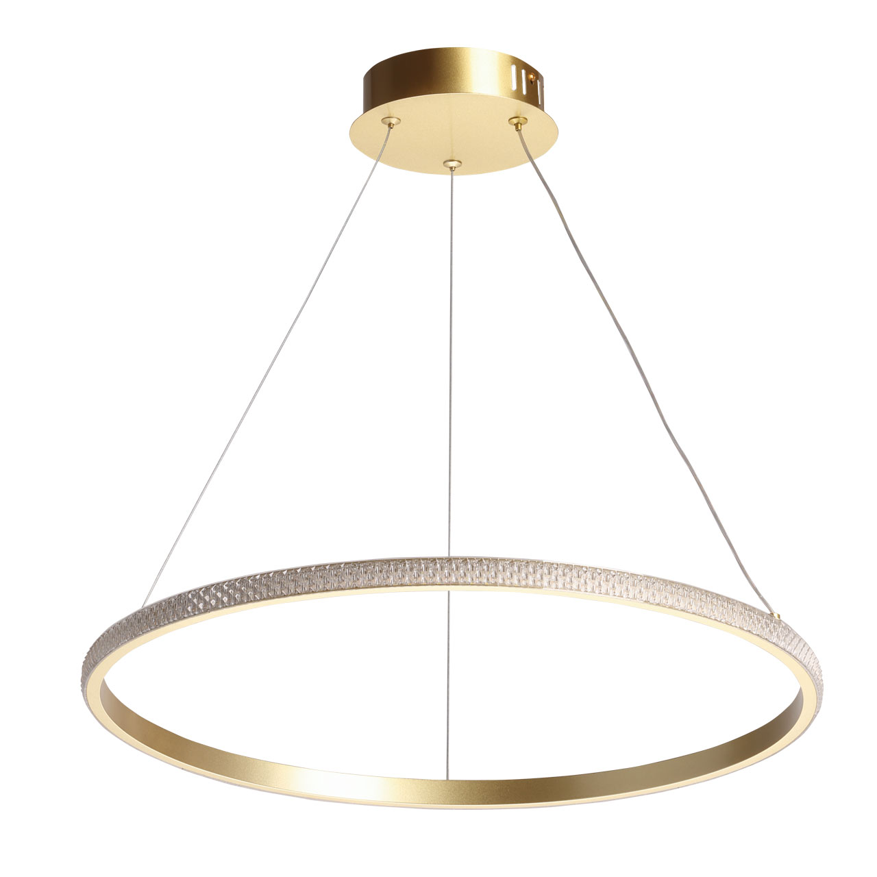 Люстра с пультом 51*118 см, LED*50W золото De City Оскар 510012401