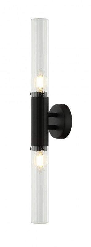 Бра 10*5*58 см, 2*E14 40W Черный Stilfort Satori 2161/02/02W