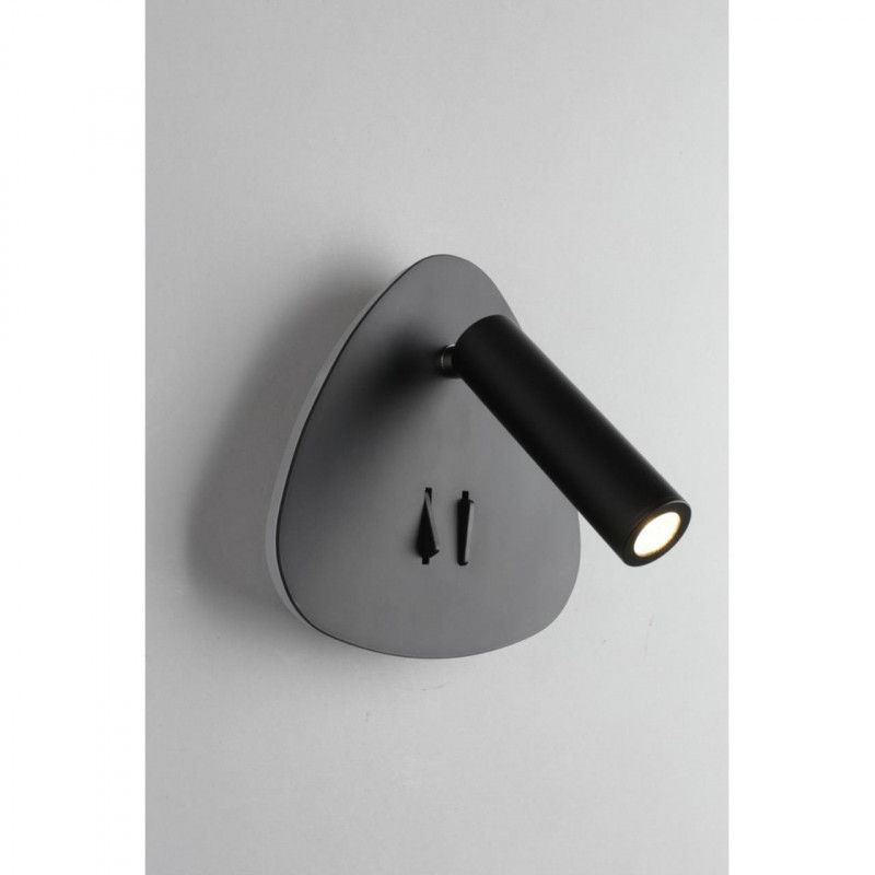 Бра 8*15,5*15 см 9W, K, Omnilux Omnilux 208 OML-20821-02, черный