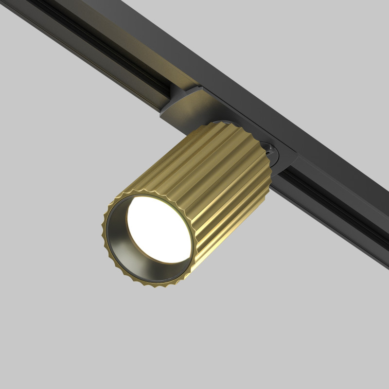 Трековый светильник 8,2*10*13,2 см, GU10 10W Maytoni Technical Calipso UNITY TR218-1-GU10-BS латунь