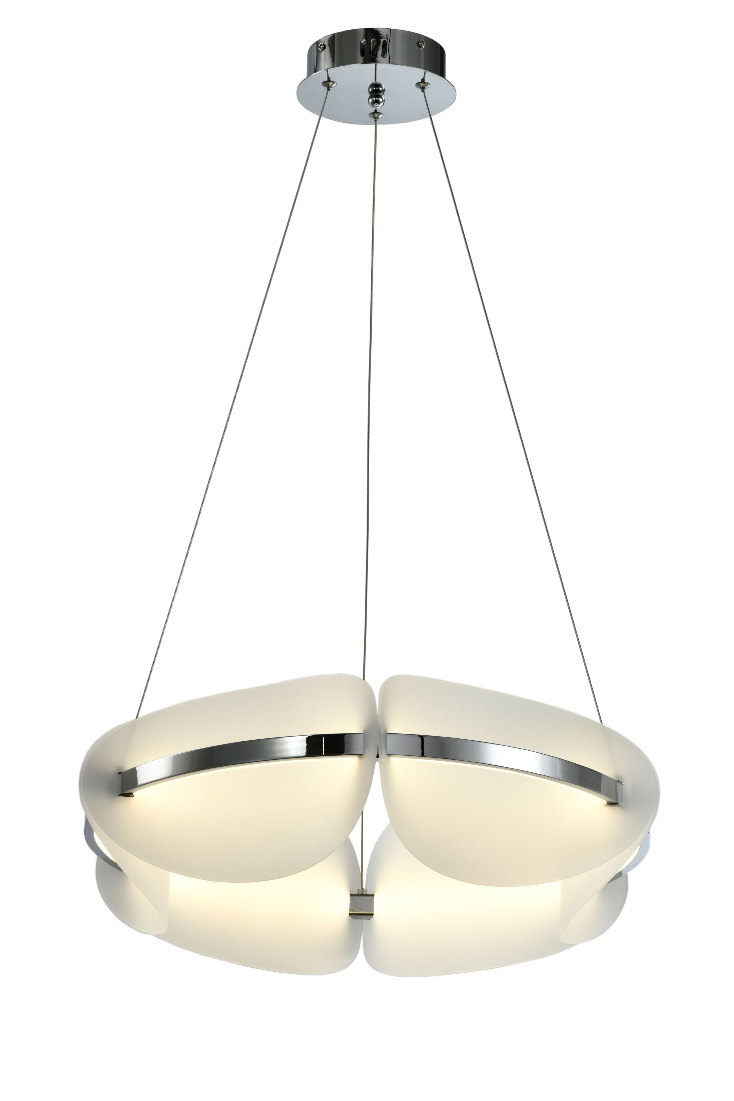 Светильник подвесной 60*18 см, LED 30W 4000K хром Zortes Moon ZRS.1211.60