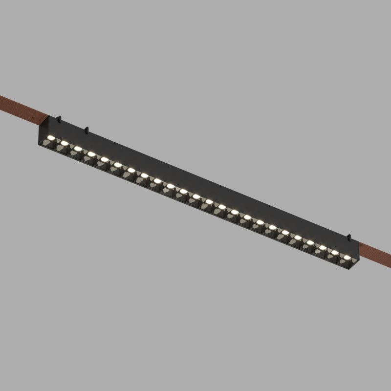 Светильник на шине 64,2*4*4,5- см, *LED*24W, 2700-6000K, Denkirs BELTY GRILL DK5672-BK, черный пластик