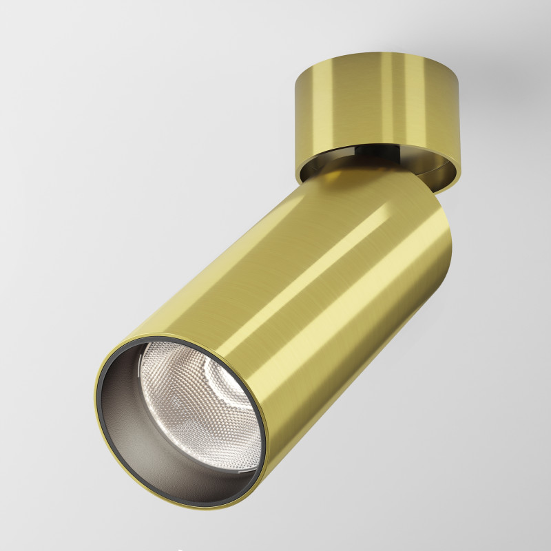 Спот 5,2*5,2*16 см, LED, 12W, 4000К, Maytoni Technical FOCUS LED C055CL-L12W4K-W-BS латунный