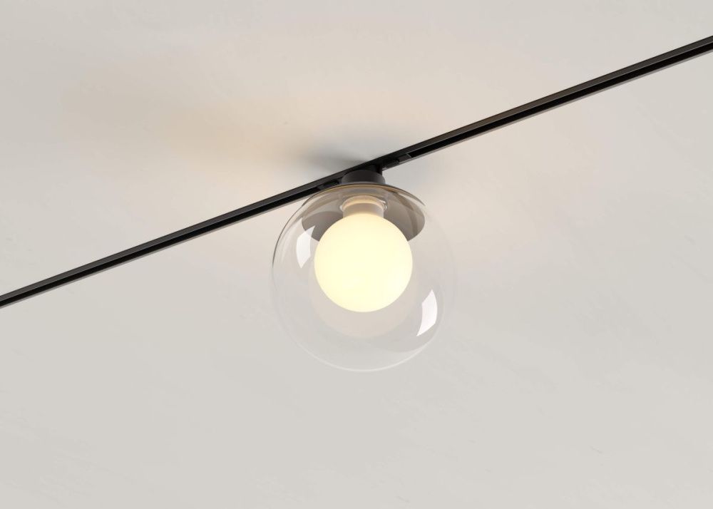 Трековый магнитный светильник 10 см, 5W, 4000K, Crystal Lux CLT 0.36 004 5W BL 4000K, черный