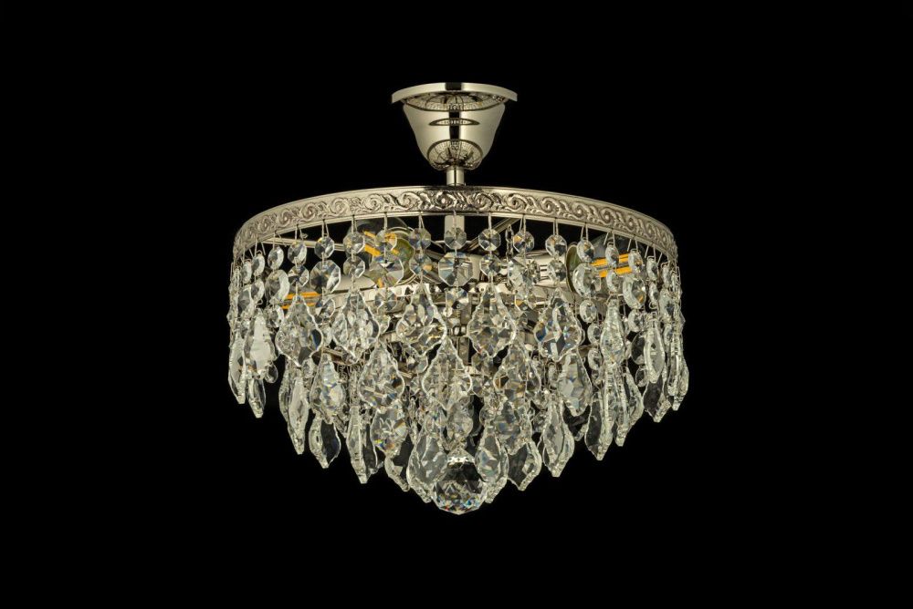 Люстра потолочная *30*31 см, 4*E27*60W, Arti Lampadari Castellana Nickel Castellana E 1.3.30.602 N, Матовый никель