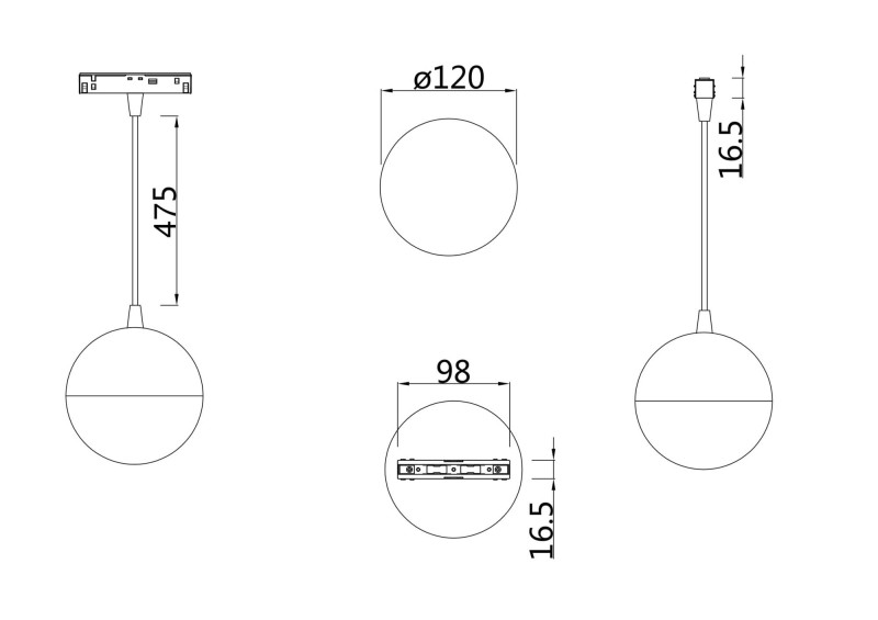 Светодиодный светильник 10W, 3000K, Maytoni Kiat TR018-2-10W3K-W, белый