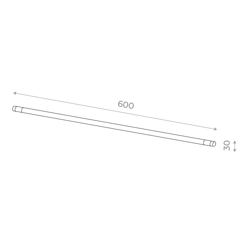 Коннектор 60*3*3 см, ST-Luce Techno ST1653.419.00 черный