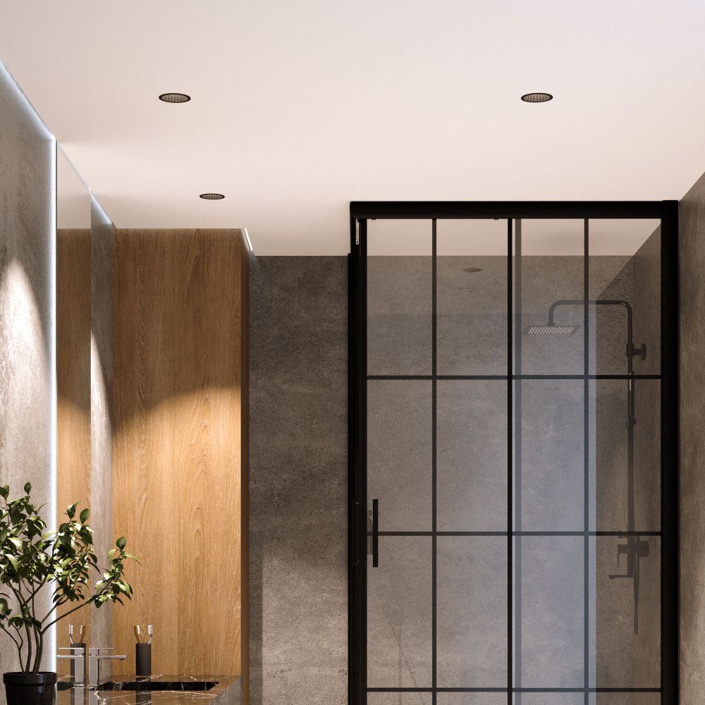 Светильник встраиваемый светодиодный 8,5 см, вр 7 см, 12W, 3000K, Elektrostandard Arco 15274/LED, черный жемчуг