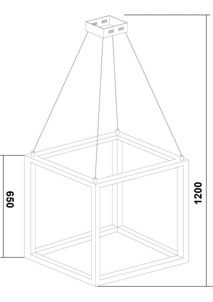Люстра 65*65*120 см, 12 лент.*LED*80W, K, Lucia Tucci Exo EXO 3350.640 gold, золотой