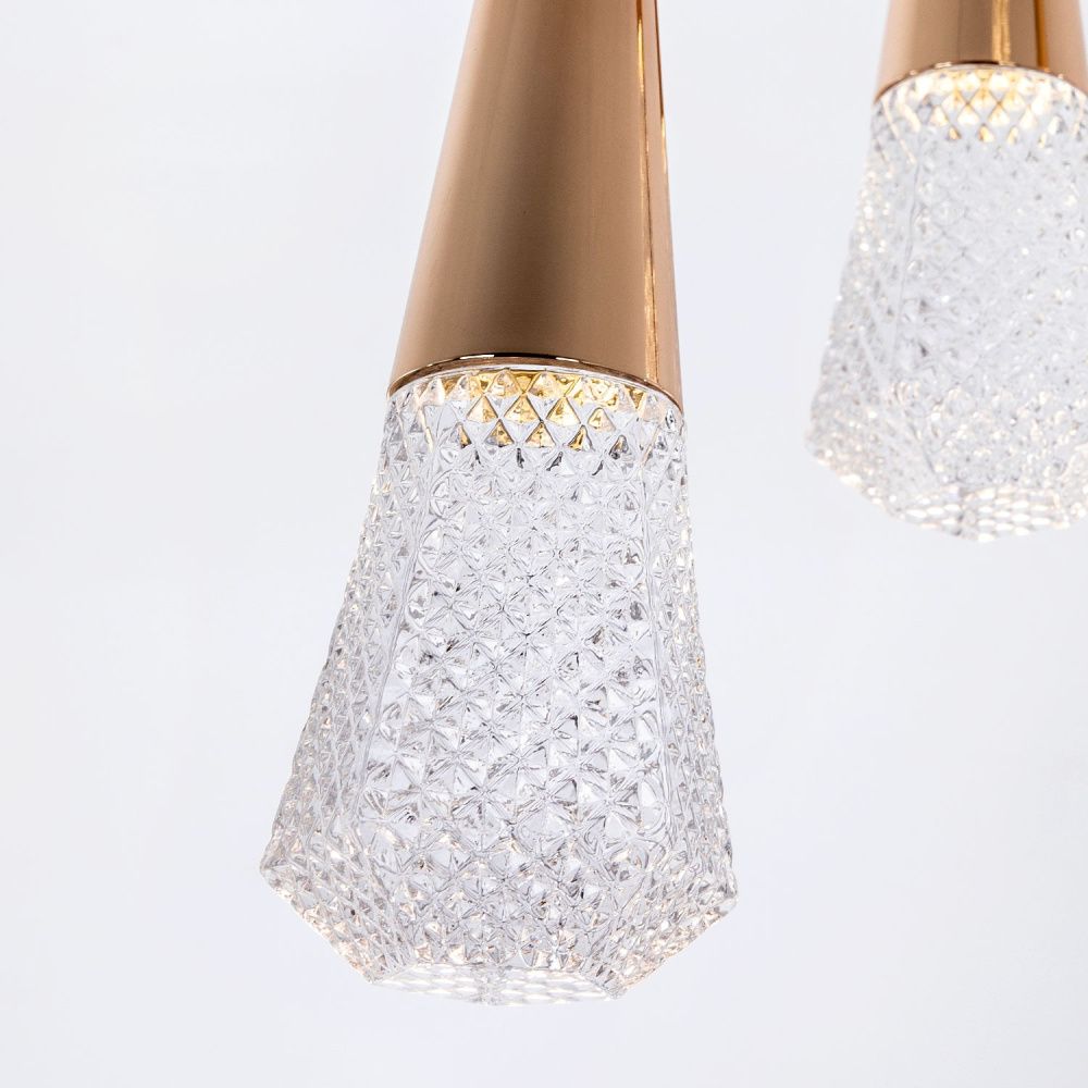 Подвесной светильник 30*30*97 см, LED 15W, 4000K, Золото MODELUX ML.3315.5