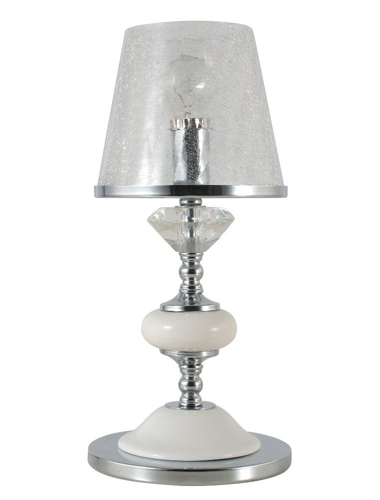 Настольная лампа Crystal Lux BETIS LG1 Хром Белый