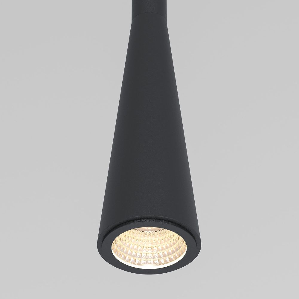 Подвесной акцентный светильник 6*6*140 см, LED, 7W, 3000K, Elektrostandard Vist 50312 LED, черный