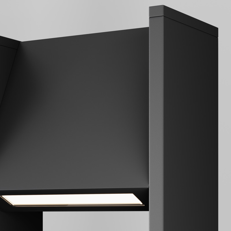 Садово-парковый светильник 23*12*90 см, LED, 16W, 3000К, Maytoni GRAN O465FL-L16GF3K серый