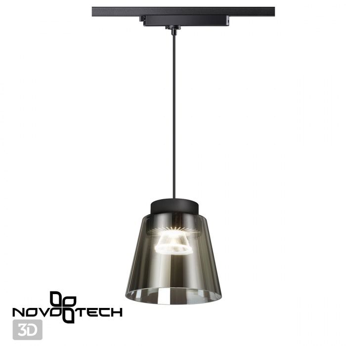 Трековый светильник LED однофазный Novotech Artik 358641, 24W LED, 4000K, черный