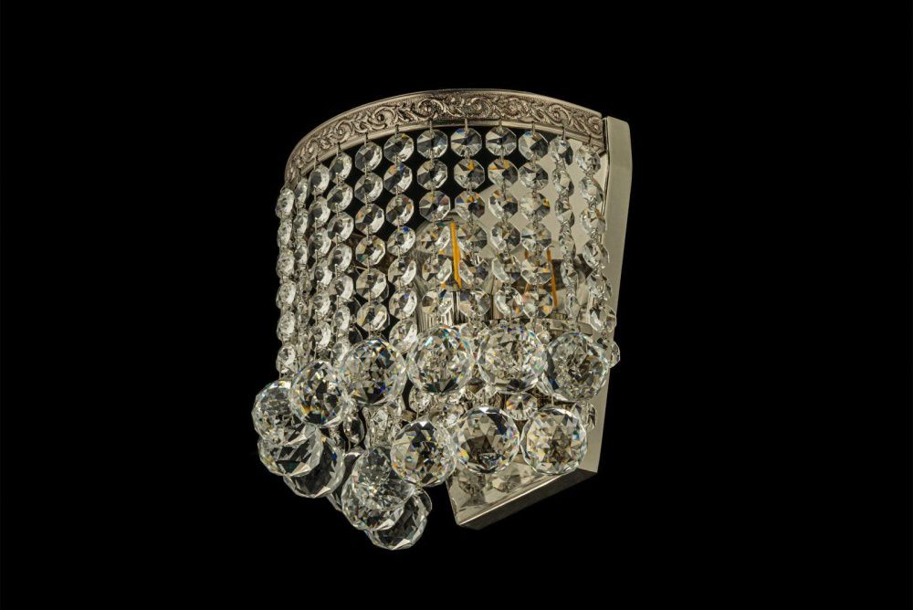 Бра *18*20 см, 1*E27*60W, Arti Lampadari Castellana Nickel Castellana E 2.10.501 N, Матовый никель