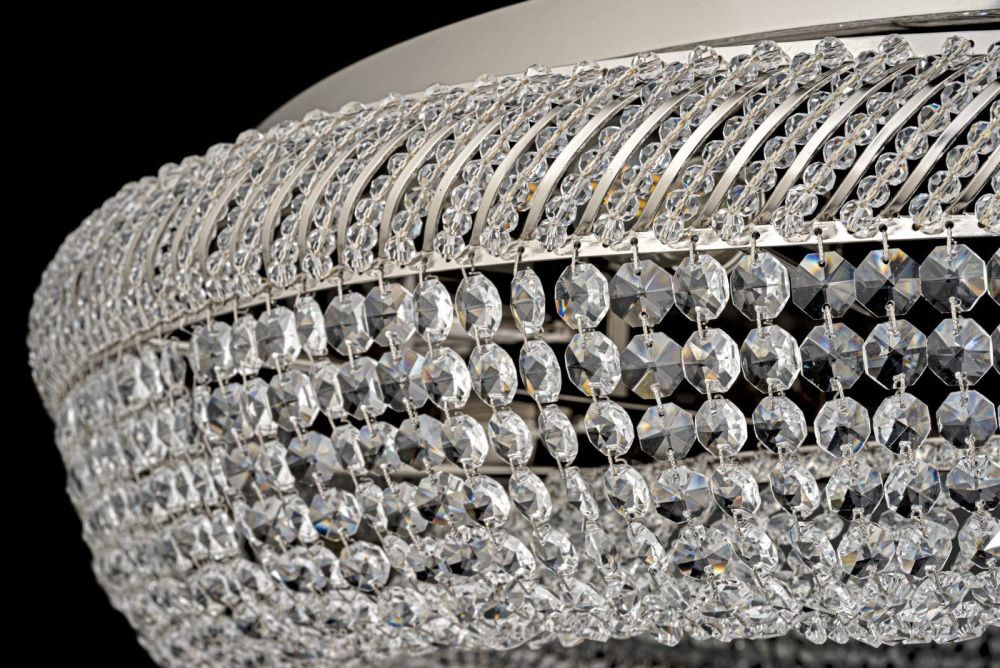 Люстра *80*15 см, 8*E27*60W, Dio D`arte Bari Nickel Bari E 1.4.80.100 N, Матовый никель