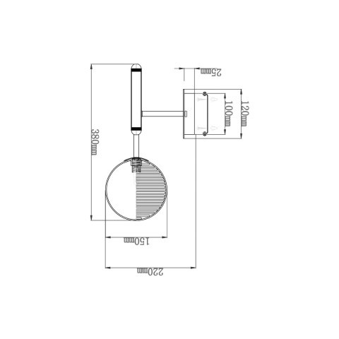 Бра 22*15*38 см, 1*G9 золото Vele Luce Amore VL5484W01