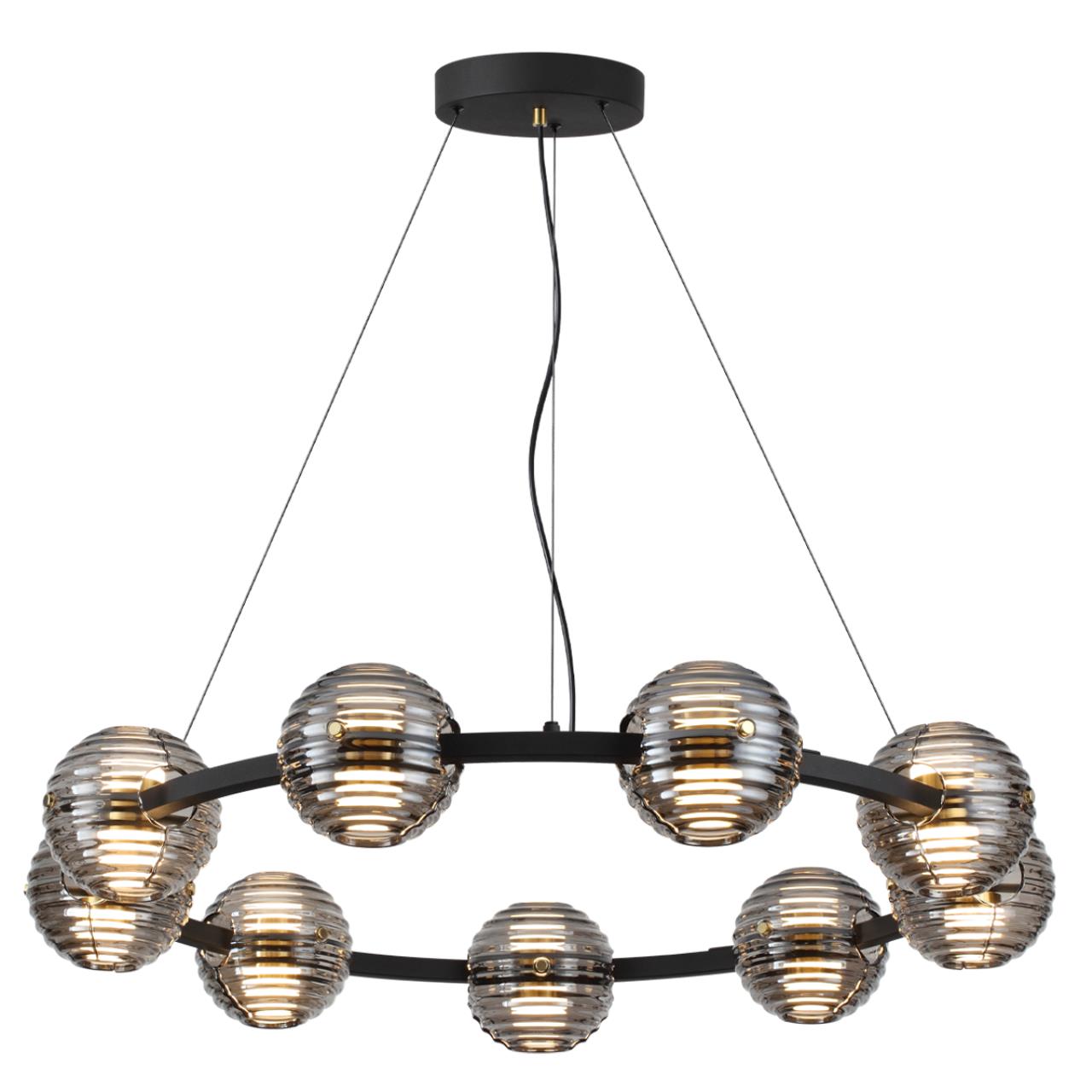 Люстра 93*93*130 см,  LED*W, 4000 К, Odeon Light Troni, черный 5041/90L