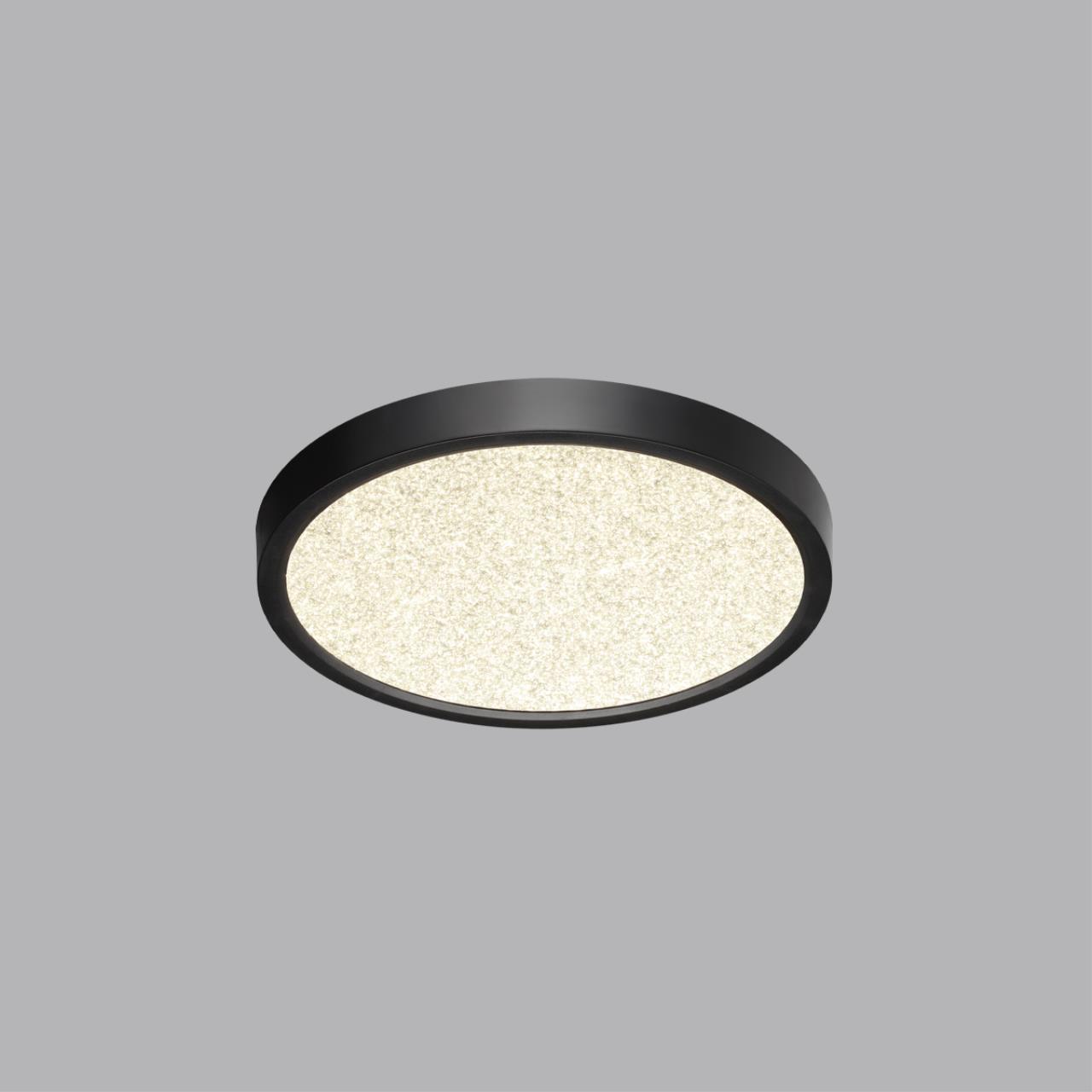 Cветильник 23*2,5 см, LED 18W, 3000/4000 К, IP40, белый/черный, пластик Sonex Omega Black, 7662/18L