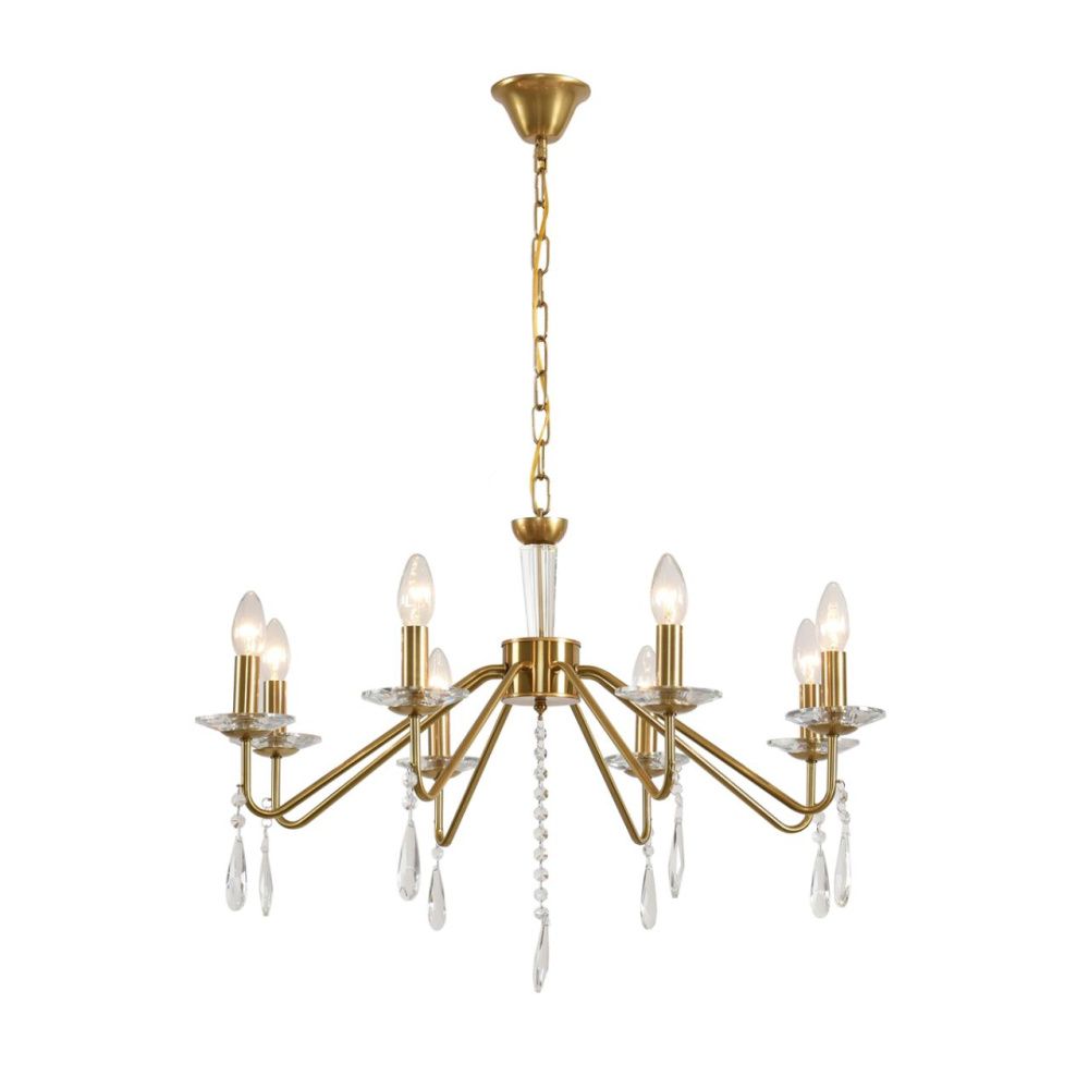 Люстра *72*50-89,5 см, 8*E14*40W, Lumion Suana LUM8319/8, золотой