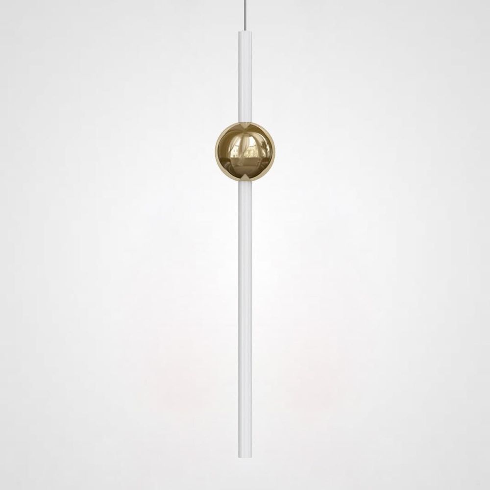 Подвесной светильник broom ORION GLOBE LIGHT white A L910 190*190*190 см, 1*LED*10W, ImperiumLoft 40.1625, Золотистый