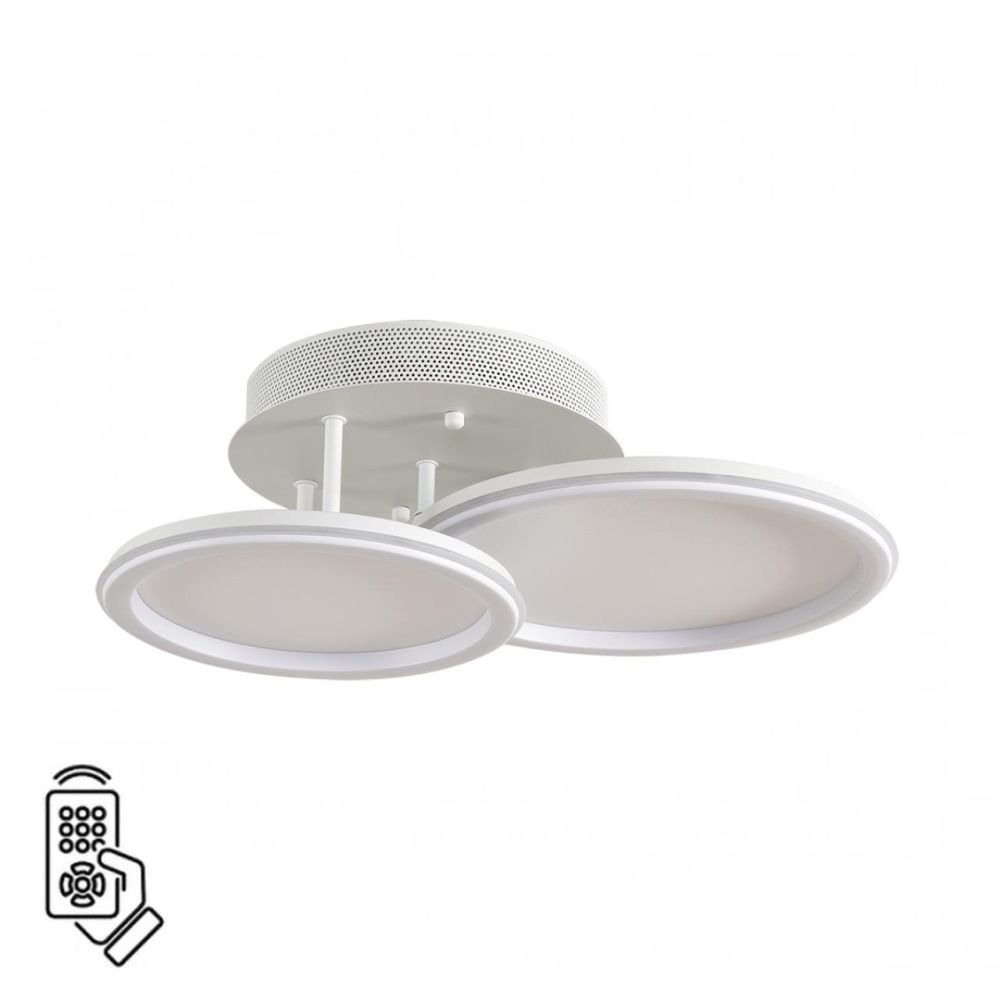 Умная люстра потолочная 8*50*15-15 см, 1*LED*45W, 3000-6500K, Lumion Alis Smart 8380/45CL, белый