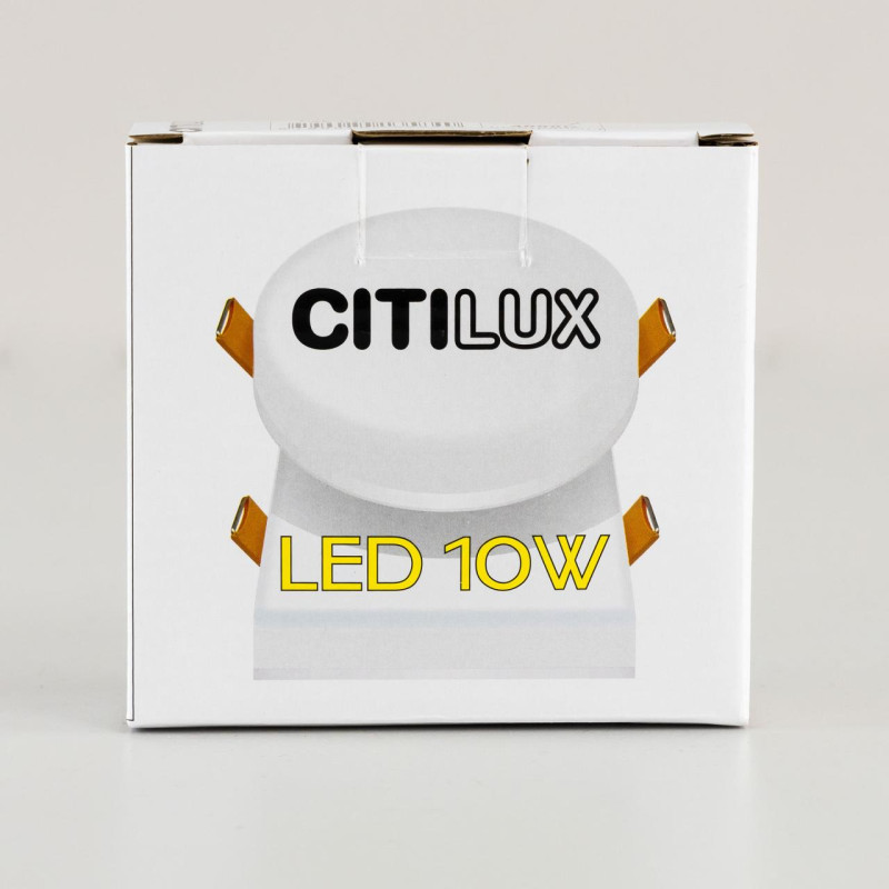 Встраиваемый светильник 10 см, 10W, 3000K Citilux Вега CLD53K10W белый