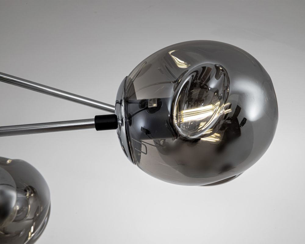 Светильник 91*91*41 см, Е 27 8x40W, Чёрный, Хром MODEMODERN MD.2695.8