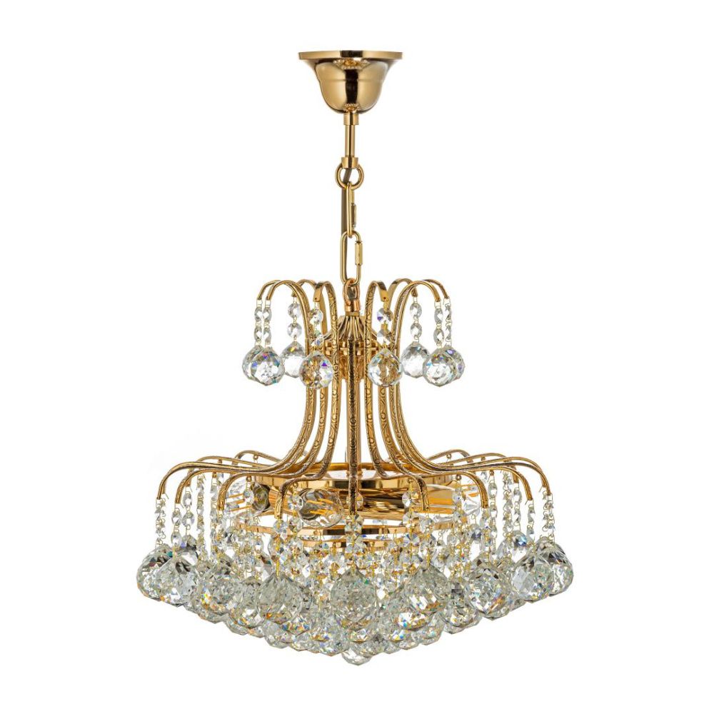 Люстра подвесная *40*34 см, 6*E14*40W, Arti Lampadari Alanno Alanno E 1.5.40.100 GB, Золото с чернением