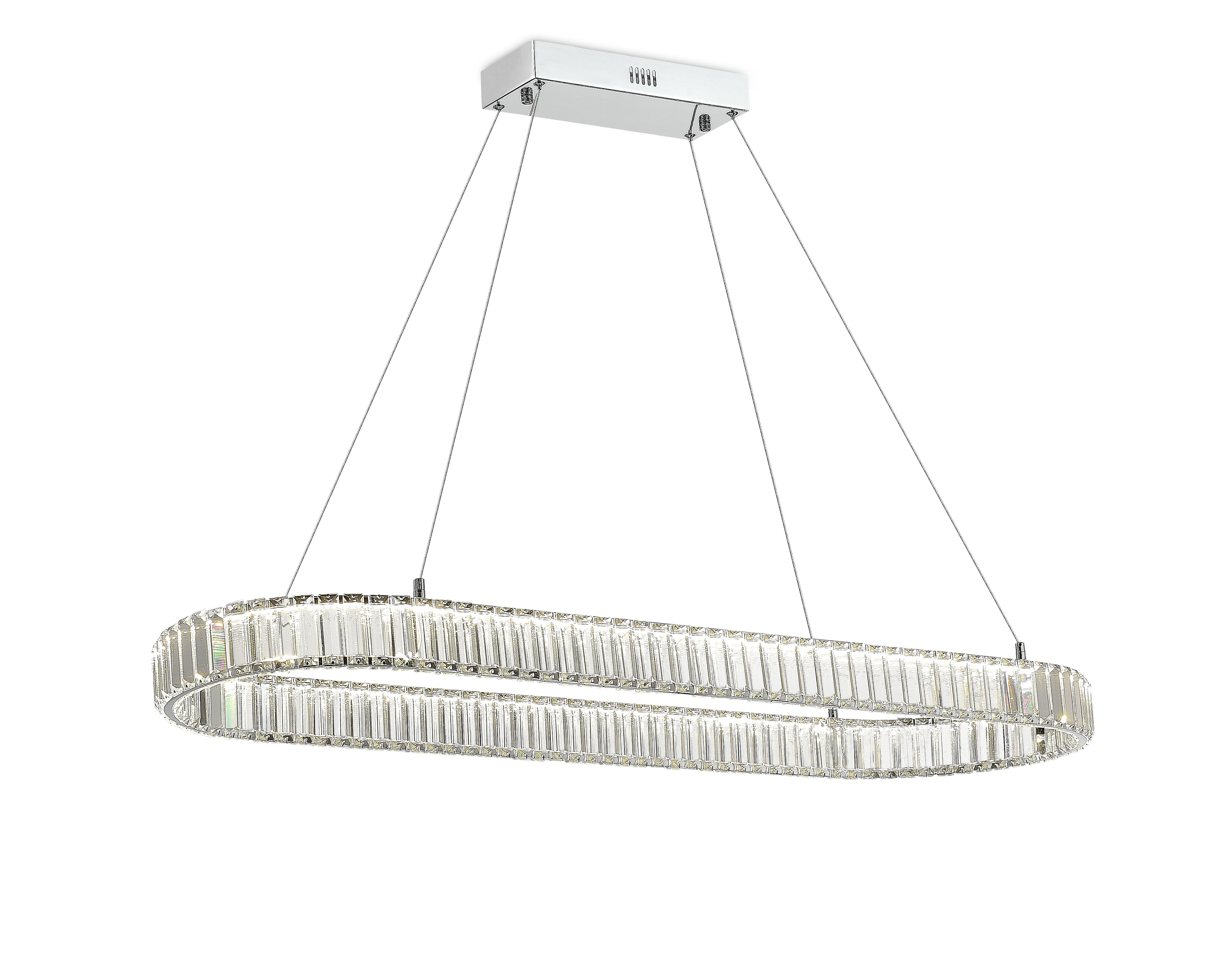 Люстра 1200*1200, LED, 63W 4000K NewRgy LED L2017-DW-120 CHROME, Хром