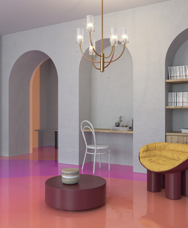 Светильник 35 см, Maytoni Arco MOD223PL-03BS, латунь