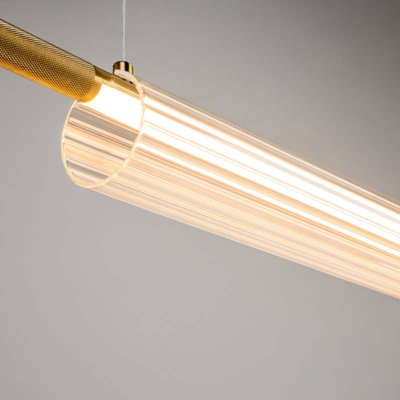 Линейный светильник 7*7*130 см, LED, 3000К, Maytoni Loom MOD258PL-L20BS3K латунный