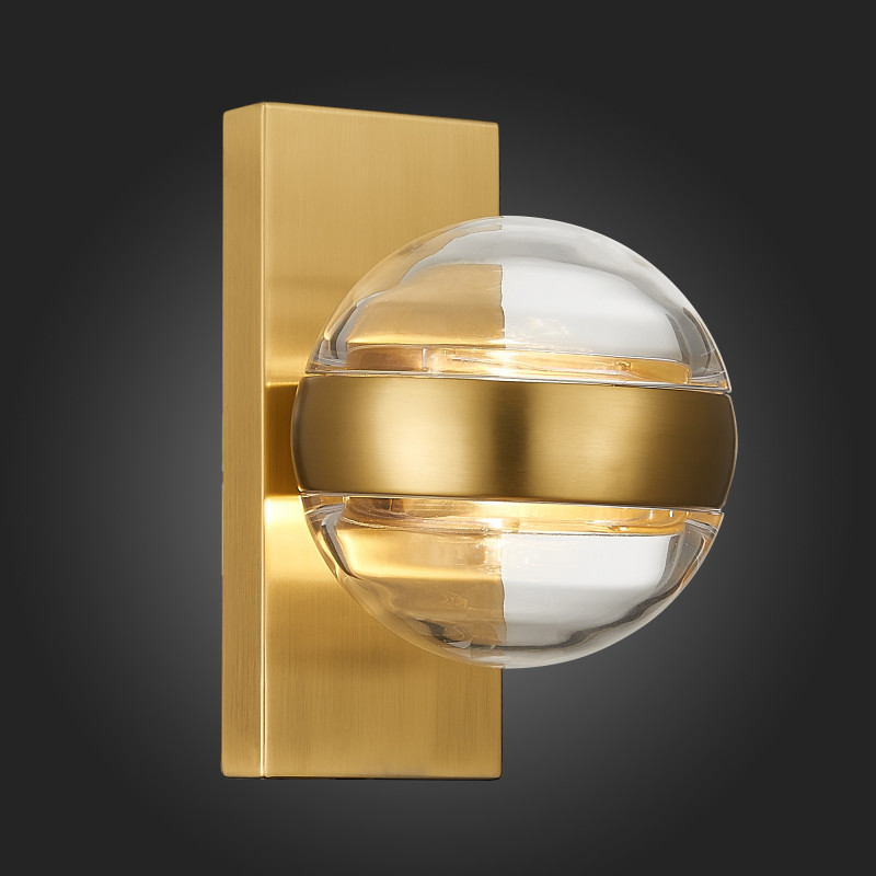 Светильник настенный 15 см, 5W, 4000K ST LUCE BALA SL1156.301.01 Латунь