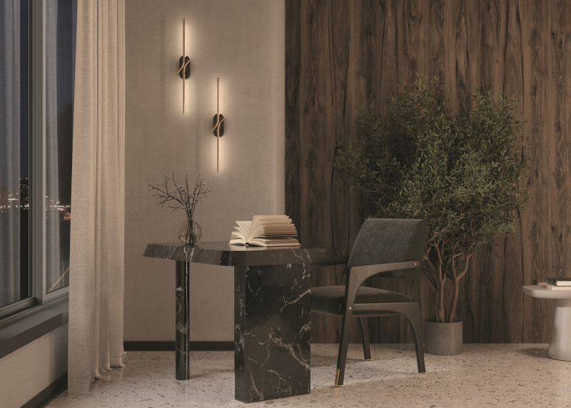 Бра 8,6*9,7*63 см, LED, 6W, 3000К, Maytoni Renaissance MOD256WL-L5BS3K3 черный