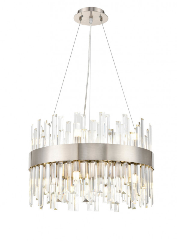 Подвесной светильник  50*110 см, 12*G9 сатин никель Vele Luce Regina VL3135P12